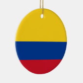 Flagge Kolumbiens Keramik Ornament (Rechts)