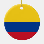 Flagge Kolumbiens Keramik Ornament (Hinten)