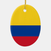 Flagge Kolumbiens Keramikornament (Vorne)