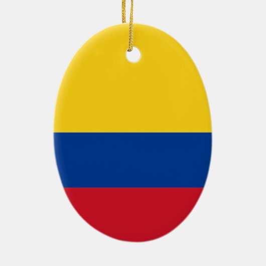 Flagge Kolumbiens Keramikornament (Hinten)
