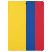 Flagge Kolumbiens Klemmbrett (Rückseite)
