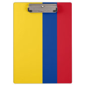 Flagge Kolumbiens Klemmbrett (Vorderseite)