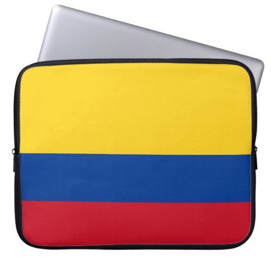 Flagge Kolumbiens Laptopschutzhülle (Vorderseite)