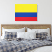 Flagge Kolumbiens Leinwanddruck (Insitu (Schlafzimmer))