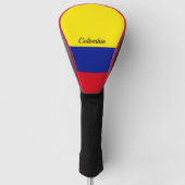 Flagge Kolumbiens, mit einem Gütezeichen versehen Golf Headcover (Vorderseite)