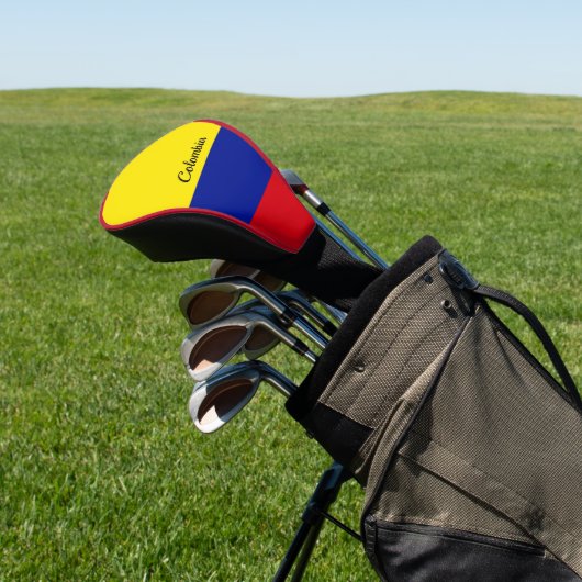 Flagge Kolumbiens, mit einem Gütezeichen versehen Golf Headcover (In SItu)