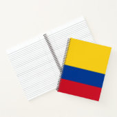 Flagge Kolumbiens Notizblock (Innenseite)