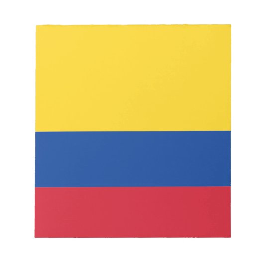 Flagge Kolumbiens Notizblock (Vorderseite)