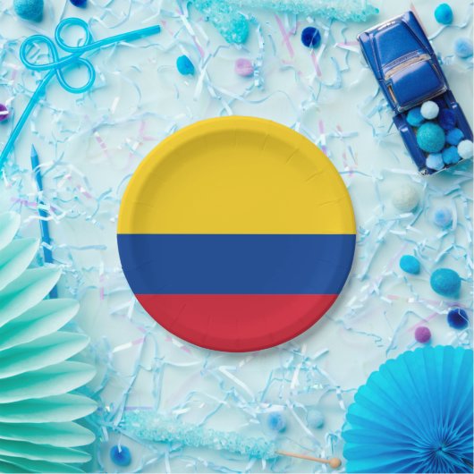 Flagge Kolumbiens Pappteller (Party)