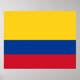 Flagge Kolumbiens Poster