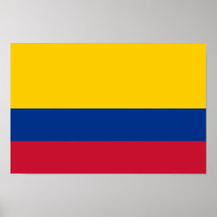 Flagge Kolumbiens Poster