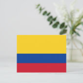 Flagge Kolumbiens Postkarte (Stehend Vorderseite)