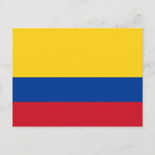 Flagge Kolumbiens Postkarte