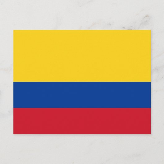 Flagge Kolumbiens Postkarte (Vorderseite)