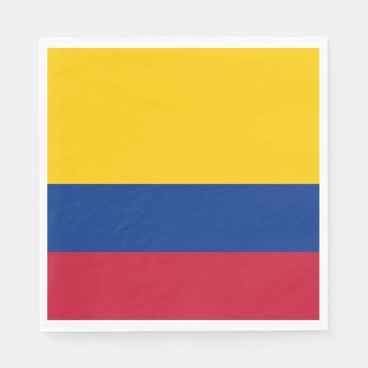 Flagge Kolumbiens Serviette (Vorderseite)