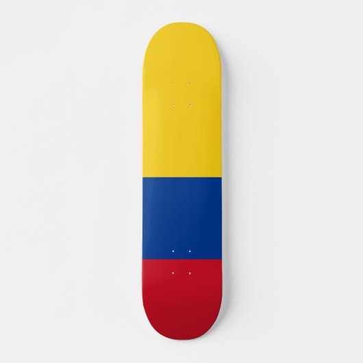 Flagge Kolumbiens Skateboard (Vorne)