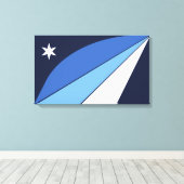 Flagge Kolumbiens (South Carolina) Leinwanddruck (Insitu (Holzboden))