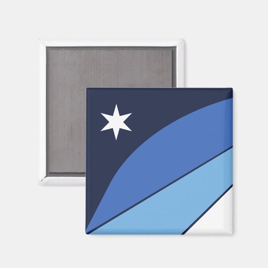 Flagge Kolumbiens (South Carolina) Magnet (Vorderseite/Rückseite)