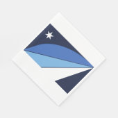 Flagge Kolumbiens (South Carolina) Serviette (Ecke)
