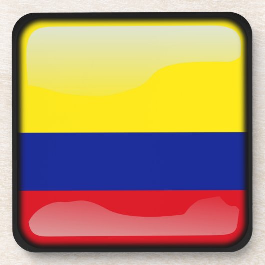 Flagge Kolumbiens Untersetzer (Vorderseite)