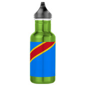 Flagge Kongo Kinshasa Edelstahlflasche (Rechts)