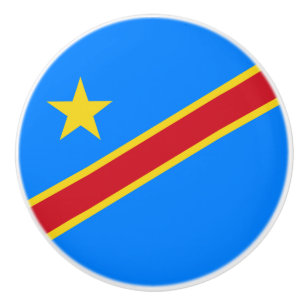 Flagge Kongo Kinshasa Keramikknauf