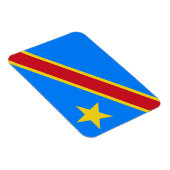 Flagge Kongo Kinshasa Magnet (Rechte Seite)