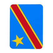 Flagge Kongo Kinshasa Magnet (Vertikal)
