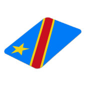 Flagge Kongo Kinshasa Magnet (Linke Seite)