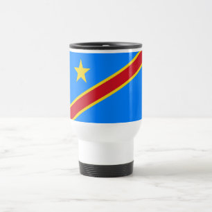 Flagge Kongo Kinshasa Reisebecher