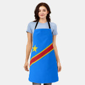 Flagge Kongo Kinshasa Schürze (Getragen)