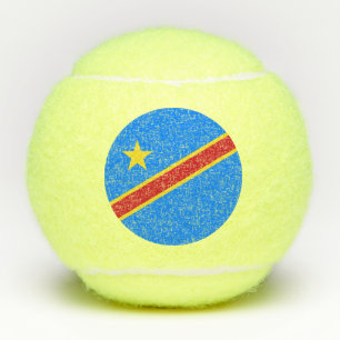 Flagge Kongo Kinshasa Tennisbälle