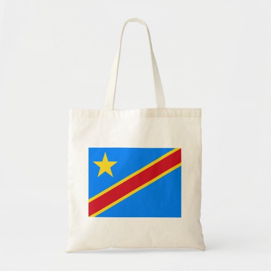 Flagge Kongo Kinshasa Tragetasche (Vorne)