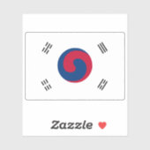 Flagge Koreas (1882-1910) Aufkleber (Blatt)