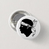 Flagge Korsikas Button (Vorne & Hinten)
