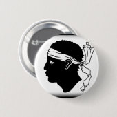Flagge Korsikas (Frankreich) Button (Vorne & Hinten)