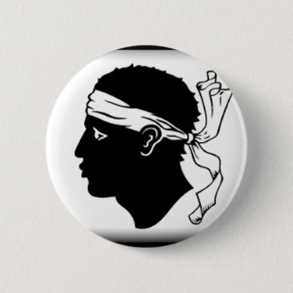 Flagge Korsikas Frankreich Button