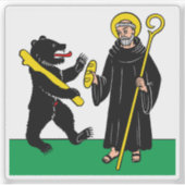 Flagge Kriens, Schweiz Aufkleber (Vorderseite)