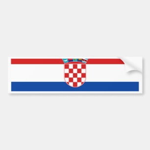 Flagge Kroatiens Autoaufkleber