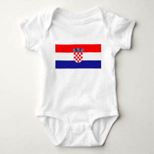 Flagge Kroatiens Baby Strampler
