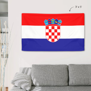 Flagge Kroatiens Banner