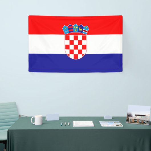 Flagge Kroatiens Banner (Messeveranstaltung)