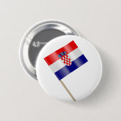 Flagge Kroatiens Button (Vorne & Hinten)