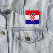 Flagge Kroatiens Button (Beispiel)