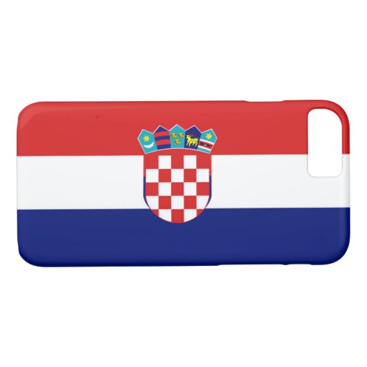 Flagge Kroatiens Case-Mate iPhone Hülle (Rückseite (Horizontal))