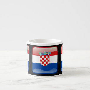 Flagge Kroatiens Espressotasse