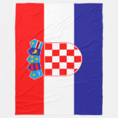 Flagge Kroatiens Fleecedecke (Vorderseite)