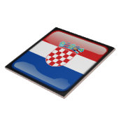 Flagge Kroatiens Fliese (Seite)