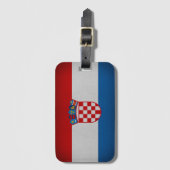 Flagge Kroatiens Gepäckanhänger (Vorderseite Vertikal)