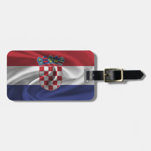 Flagge Kroatiens Gepäckanhänger